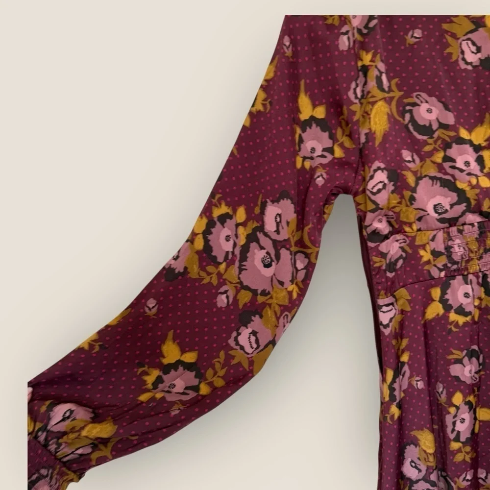 Free People | Mystic Moon Mini Dress | Size 4 | Purple Floral